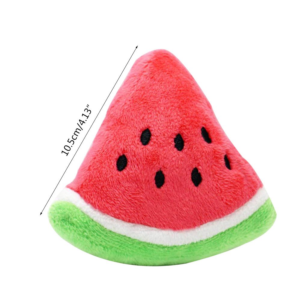 Watermelon Plush Squeaker Toy for Small Medium Large Dog Pets Durable Pet Gift Tug of War Interesting Toys for Bore