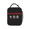 Three Symbols Bad Omens Band Lunch Bag Picnic Lunch Box For Women Casual Print Tote Food Bags Waterproof Convenient Cooler Bag