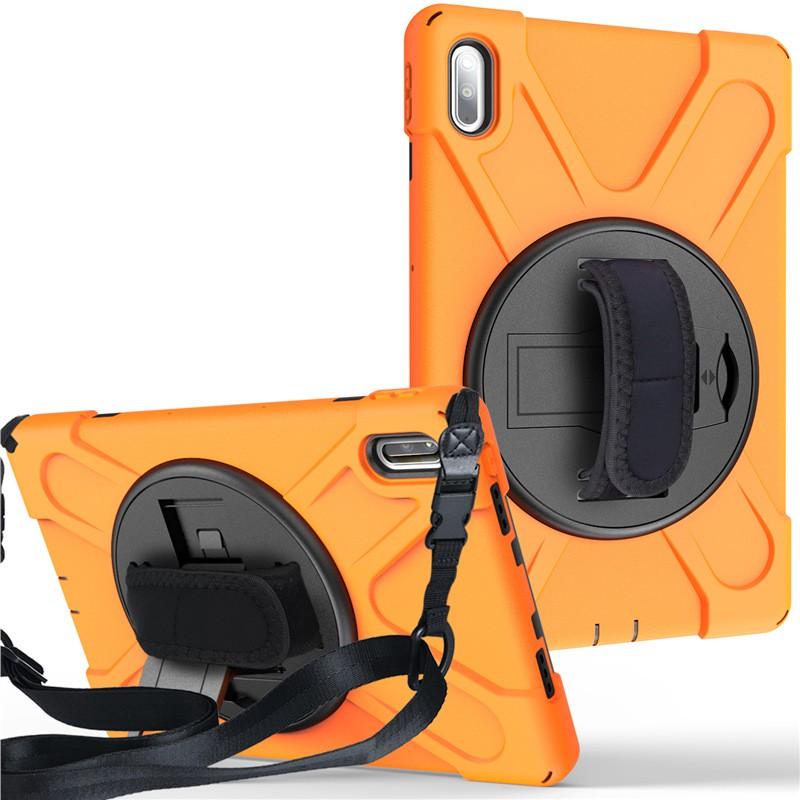 10.4 Inch Tablet Case MatePad With Rotating Stand Shockproof Silicone PC Hybrid Shell Full Coverage