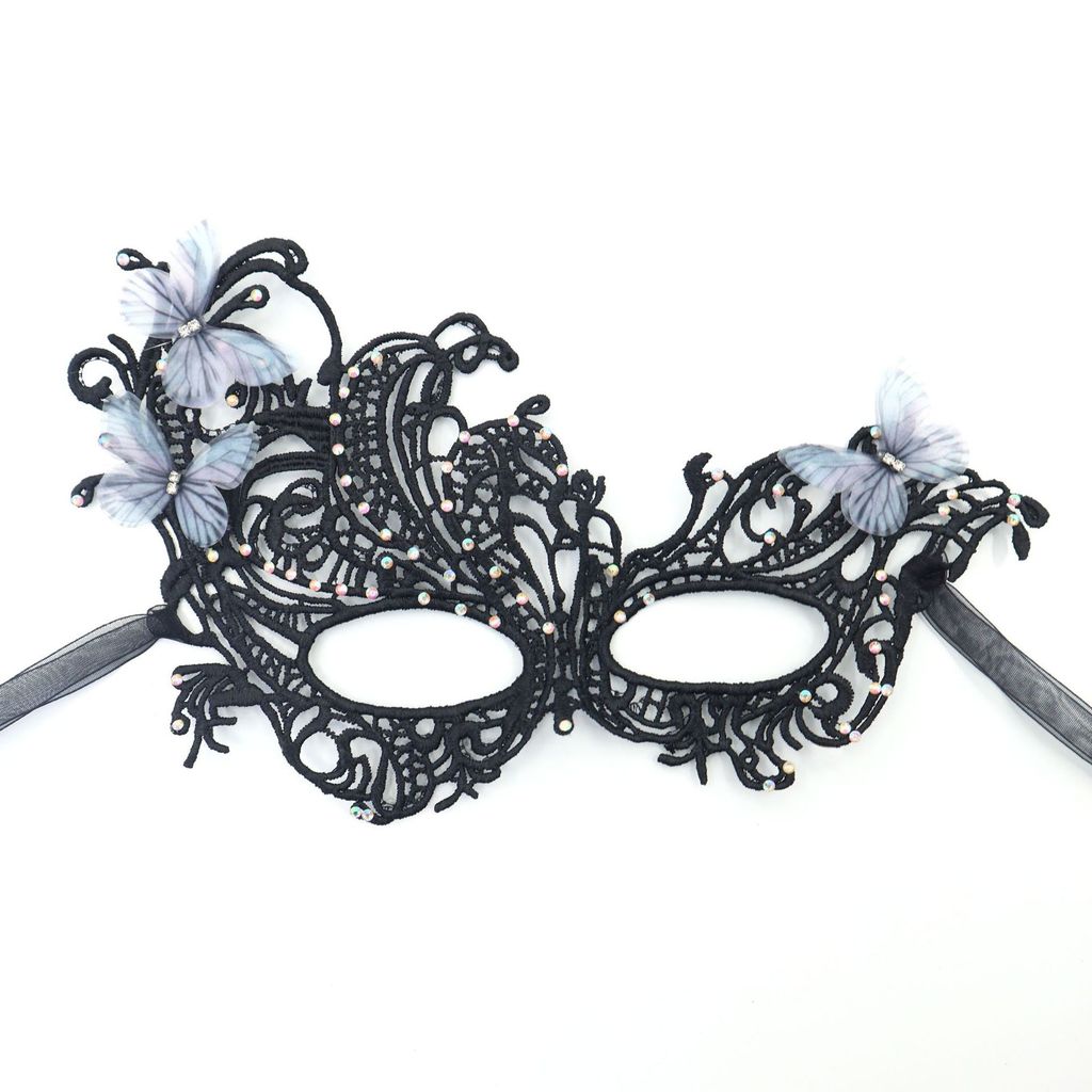 Princess Lace Phoenix Mask With Glitter And Gradient Colors For Halloween Costume Party