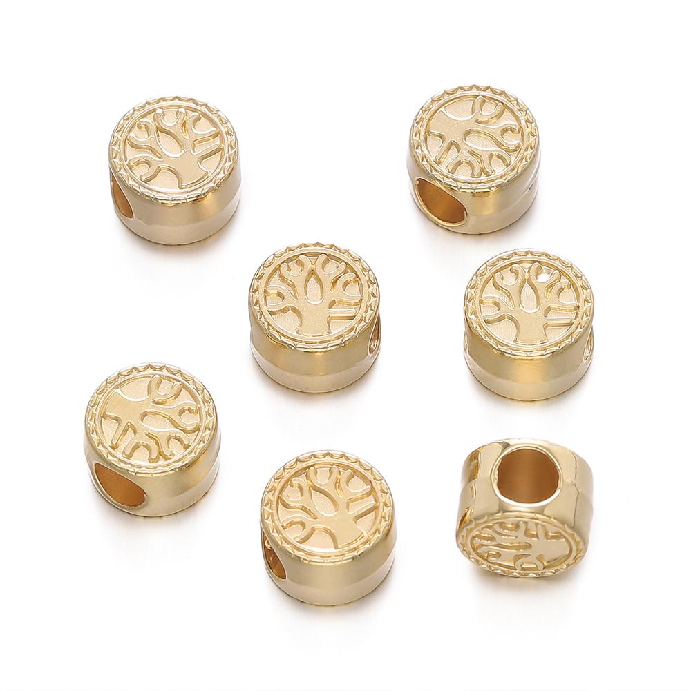 10pc/lot Heart Shape CCB Bead Gold Plated Loose Beads Spacer For Jewelry Making Accessories DIY Necklace Bracelet Charms