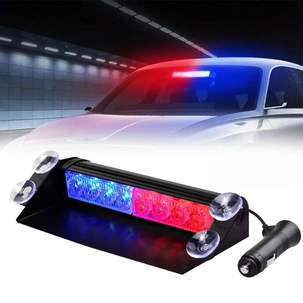 Aluminium Alloy LED Police Strobe Lamps 8LED Emergency Signal Lamps  Emergency