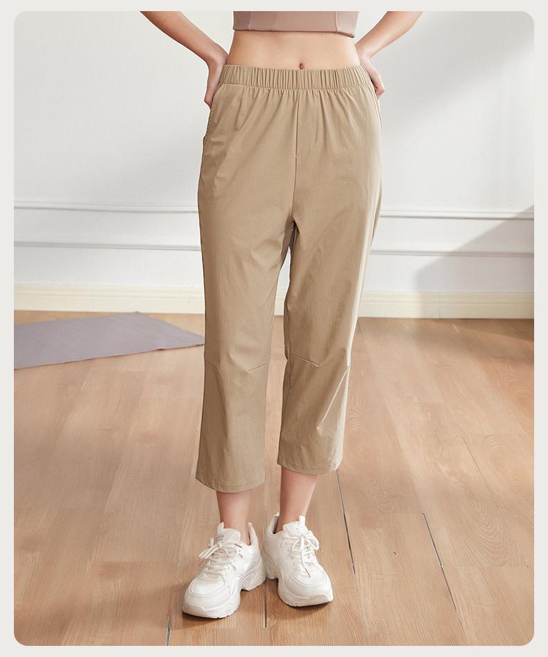 Plus Size Women's Slimming Quick-Dry Harem Pants - Lightweight, Loose, and Cropped for Summer Comfort