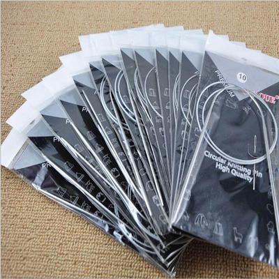 Tkane szpilki Okrągłe igły z dzianiny ze stali nierdzewnej Zestaw narzędzi do robótek ręcznych na sweter szalik