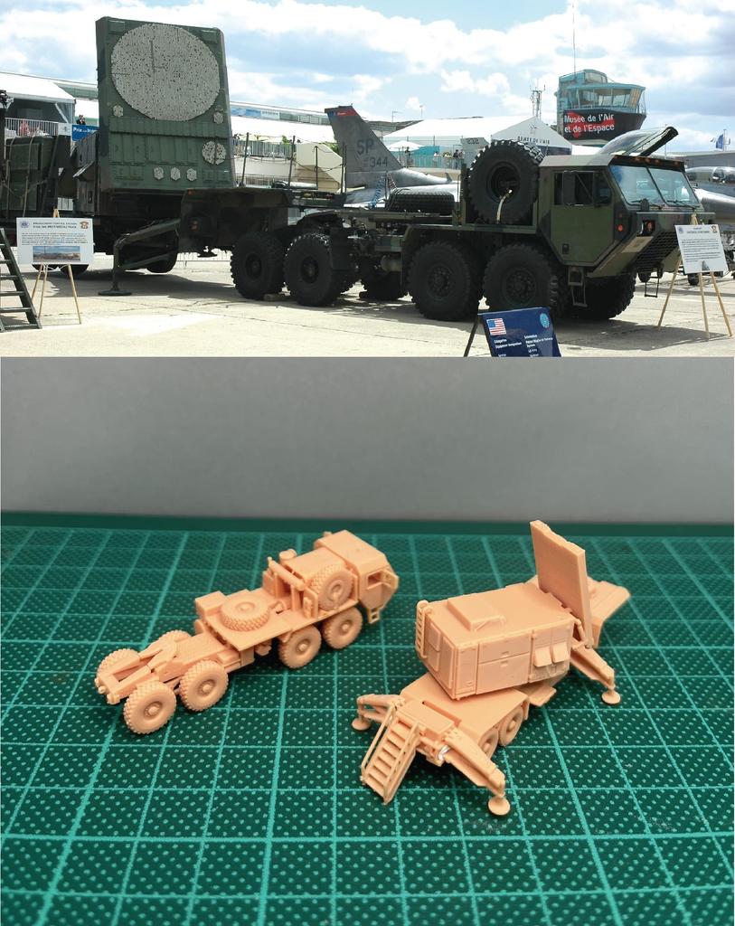Kamiya Model USA Patriot Air Defense Missile Radar Resin Kit 1/144 MIM-104F (PAC-3)
