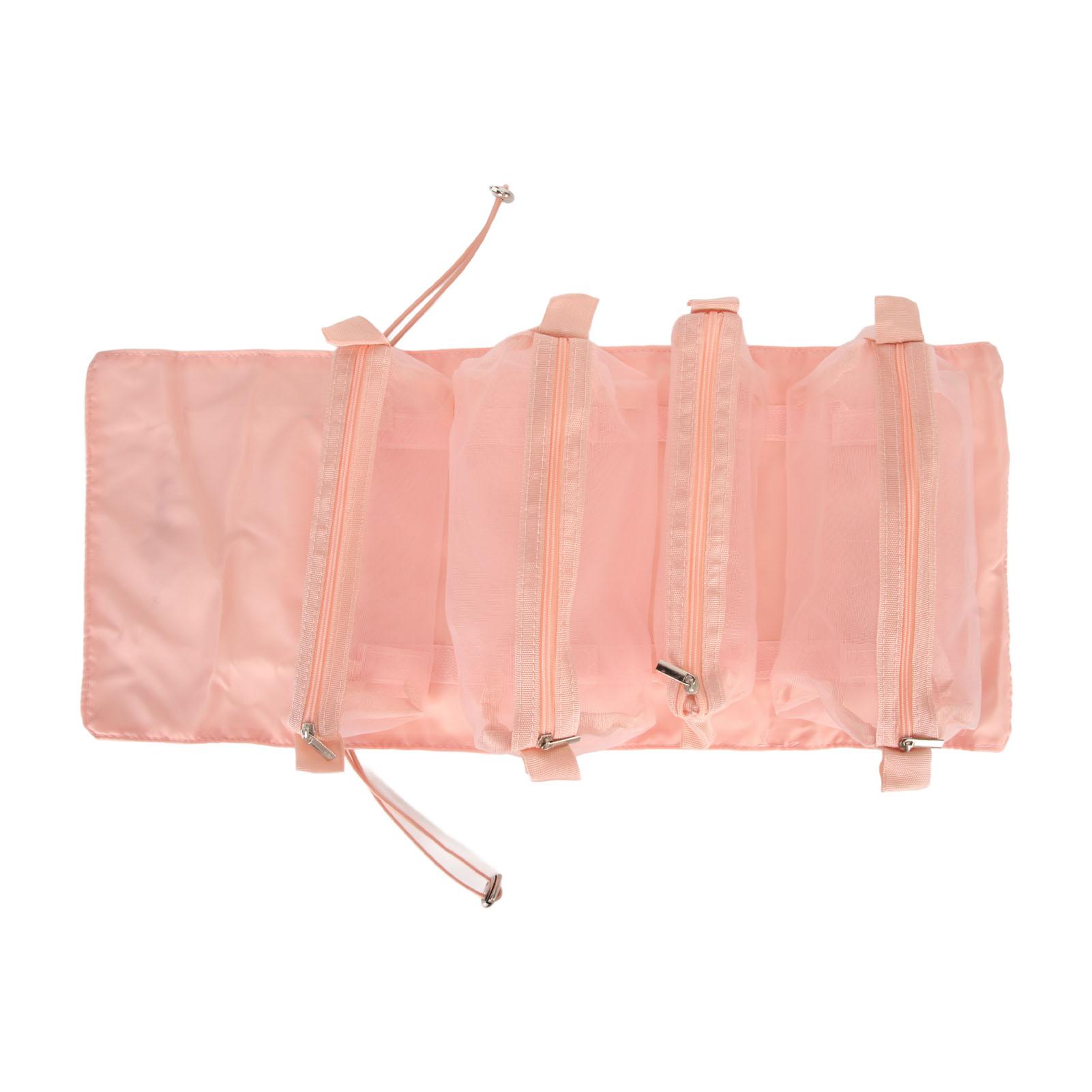 

Подвесная косметичка 4 в 1 розовая съемная компактная косметичка складная съемная дорожная для макияжа