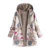 Printed Hooded Coat Long Sleeve Jacket Oversized Vintage Female Cltohing Autumn Winter Warmth Women Jackets Fashion Streetwear