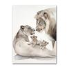 Modern Animal Wall Art Poster Loving Lion Family Canvas Painting Print for Living Room Picture Home Wall Decoration Cuadros