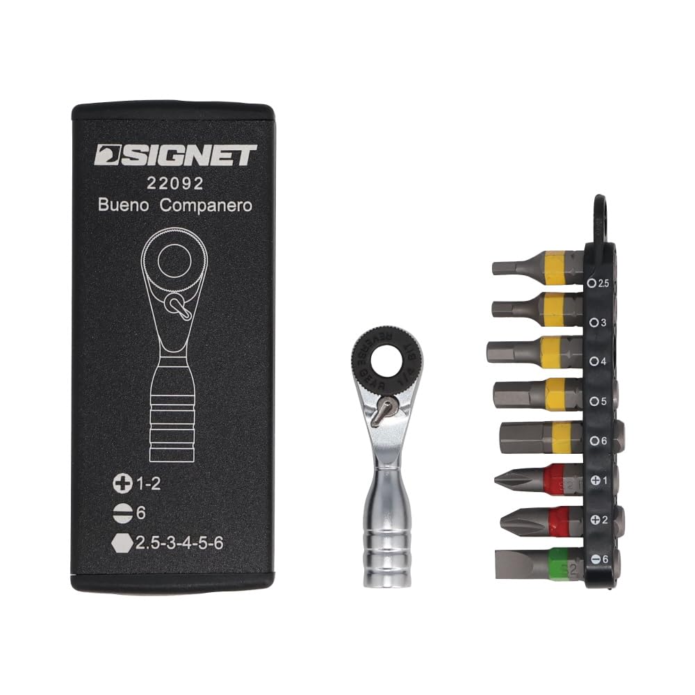 SIGNET Ultra Short Ratchet with Bit Set 22092