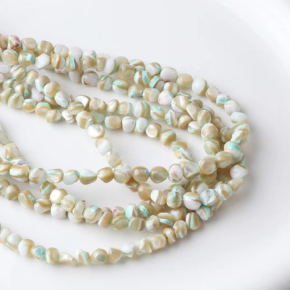 1 Strand Small Hole Beads Shell Beads Multi Color Beads For Jewelry DIY Home Crafting