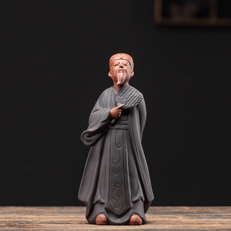 

Фигурки из керамики Цзыша Чжугэ Ляна - Исторический домашний декор эпохи Троецарствия