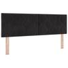Box Spring Bed with Mattress Black 140 X 200 Cm Velvet