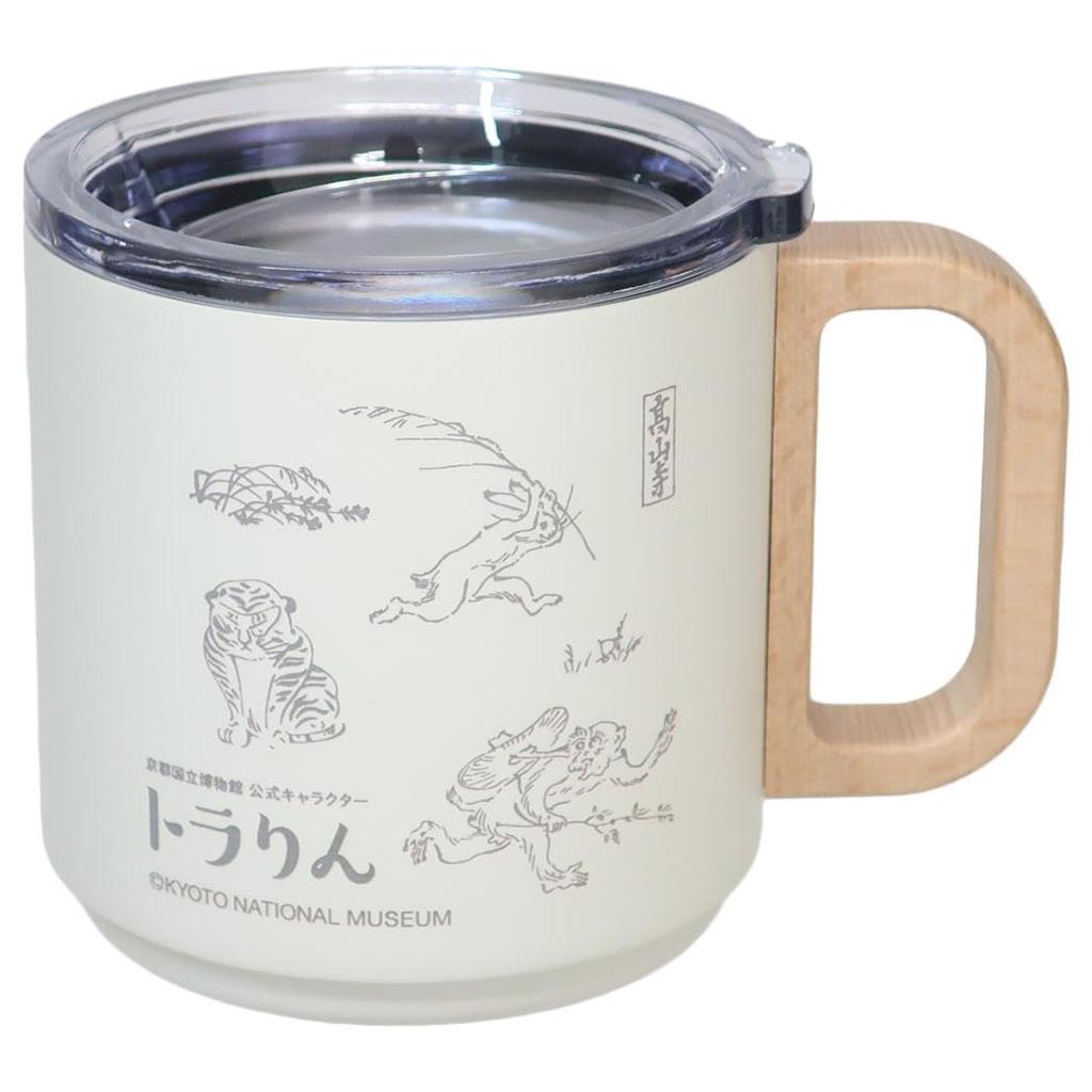 Choju Giga x ToraRin Stainless Steel Mug with Ivory Lid,