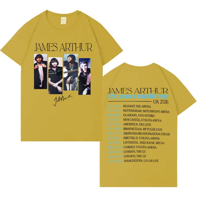 Singer James Arthur Mens T Shirt Fashion New Album 2026 Casual Oversized TShirts Hip Hop High Quality Cozy Short Sleeve Unisex