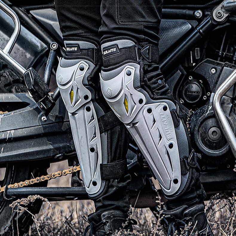 4 st Knäskydd Armbågsskydd Smalbensskydd Motorcykelkörning Skyddsutrustning Andningsbar