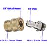 14mm To 1/4 Quick Release Connector - Pressure Washer Sprayer Snow Foam Lance Bottle Adapter Part
