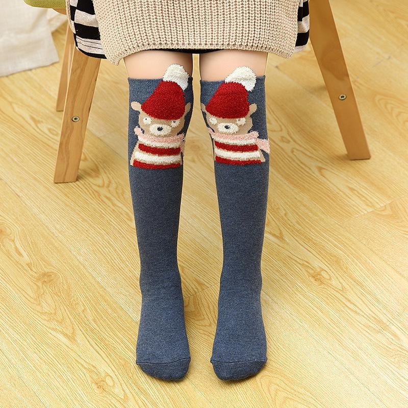 Kinder Cartoon Mittelrohrsocken: Leichte Frühling/Herbst Kniestrümpfe für Mädchen