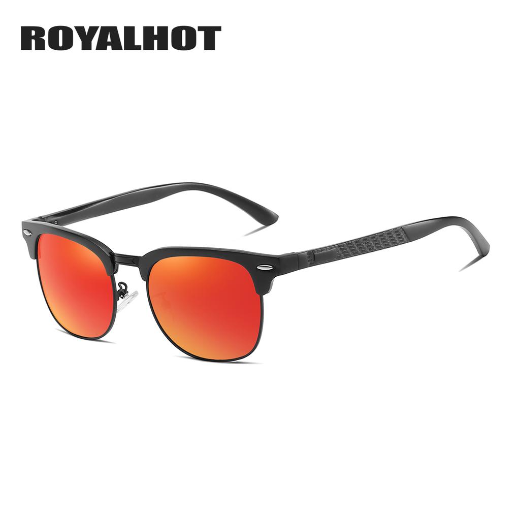 half frame polarized sunglasses