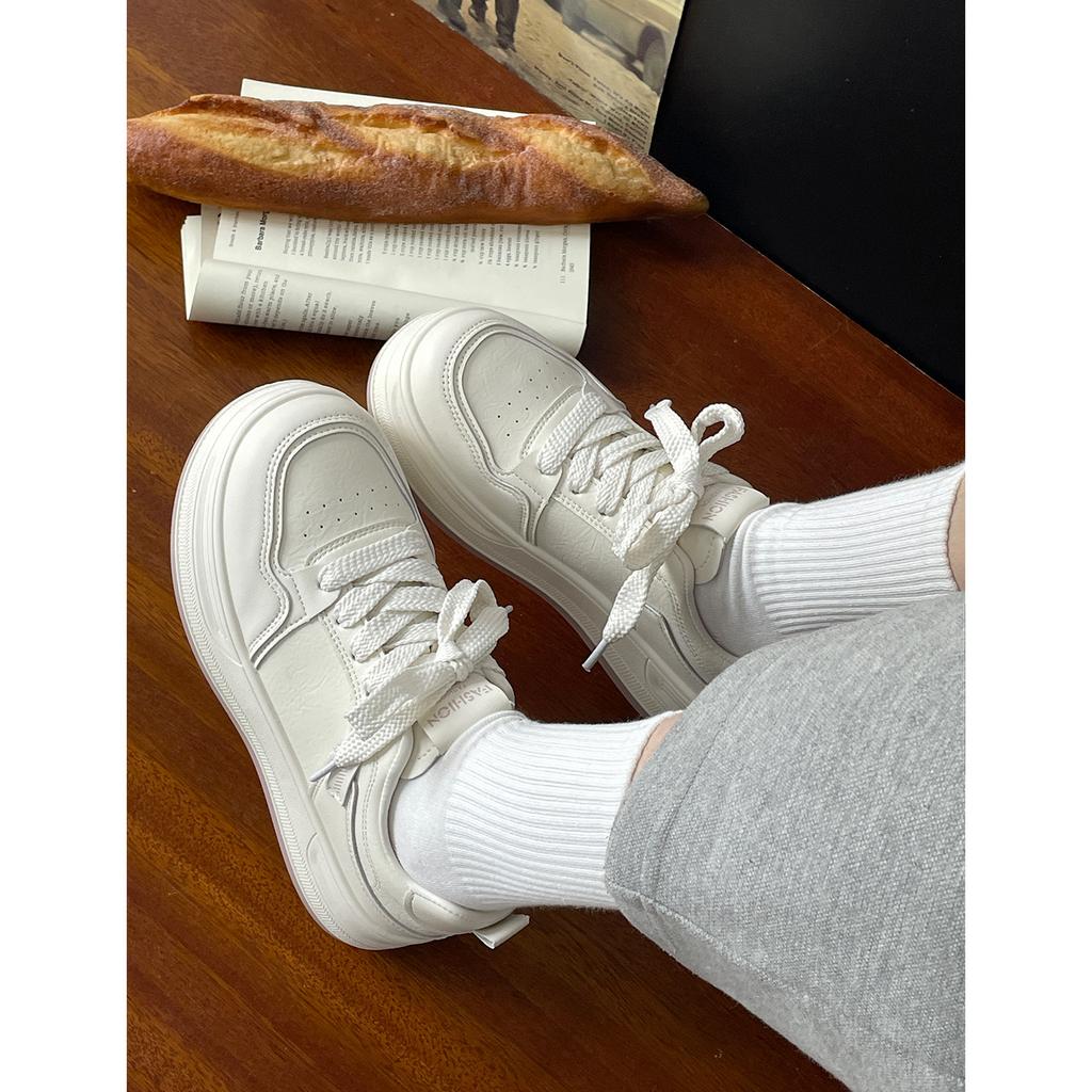 Popular Little White Shoes Women's 2025 New Heightening Shoes Women's White Casual Shoes Board Shoes Women's Sports Shoes Women's Shoes