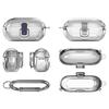 Earbud Protective Case with Lock Portable Shockproof Wireless Earphone Charging Case Cover Protector Clear TPU Shell Skin