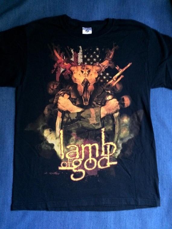 New Lamb Of God Rock Music Black Cotton Concert Shirt CL868 S