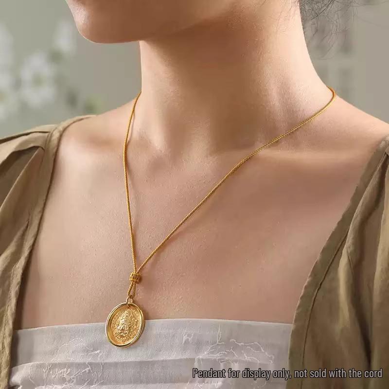 Handcrafted Rope Pendant Lanyard for Men, Women & Kids - Compatible with Eight Treasures Compass & Gold Lock