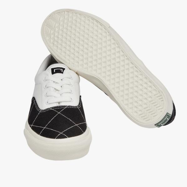 Goal Studio Quilted Classic Sneakers-Black/White-G2XSN101