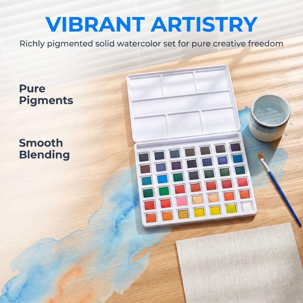 Solid Watercolor Watercolor Paint Set Portable Artist Watercolor Paint Nail Art