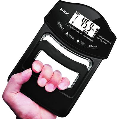 396Lbs/180Kg Digital handdynamometer Grip Styrketestare med LCD-skärm för underarmsträning Finger Power Tyngdlyftning