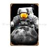 The Conquest Of The Moon Metal Sign Funny Home Garage Customized Garage Tin Sign Poster