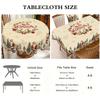 Rustic Tablecloth Santa Claus Snowman Pattern Vintage Table Cover Washable Dining Table Cloth for Home Living Room Interior Deco