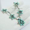 Arizona Turquoise Statement Necklace: 925 Sterling Silver, Multi Stone