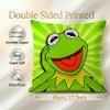 Character Kermit The Frog Cushion Cover 1Pcs Decorative Covers Soft Cushion Case For Sofa Couch Decor 40X40 45X45 Pillowcases