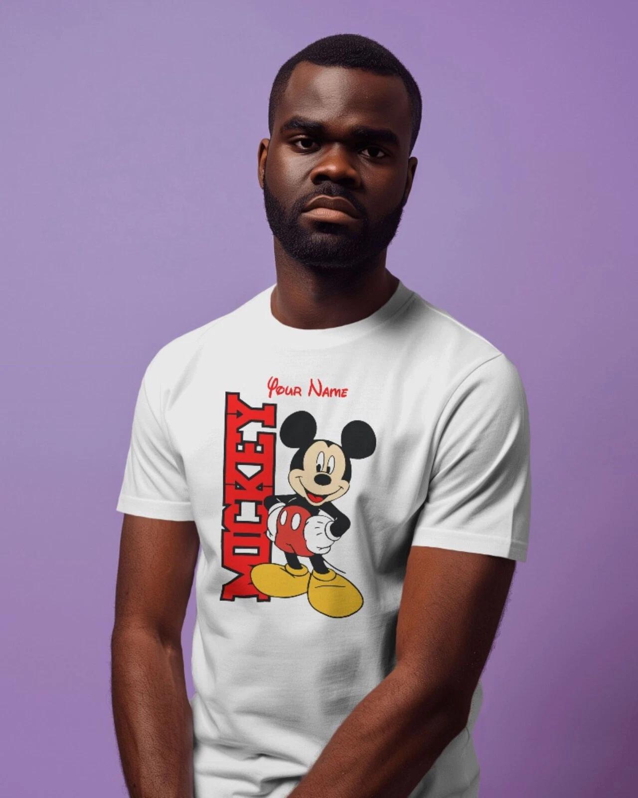 Personalised Mickey Mouse T-Shirt, Disneyland Mickey Mouse Shirt, Birthday Gift 3XL