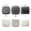ABS Ventilation Window For Marine Cabin Motorhome Compartment Saltwater Resistant Adjustable Louver System Black White