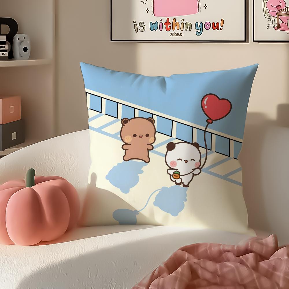 Cartoon Bubu  Dudu Lovely Cushion Cover Pillowcase Short Plush Invisible zipper Room Sofa Cushion Cover