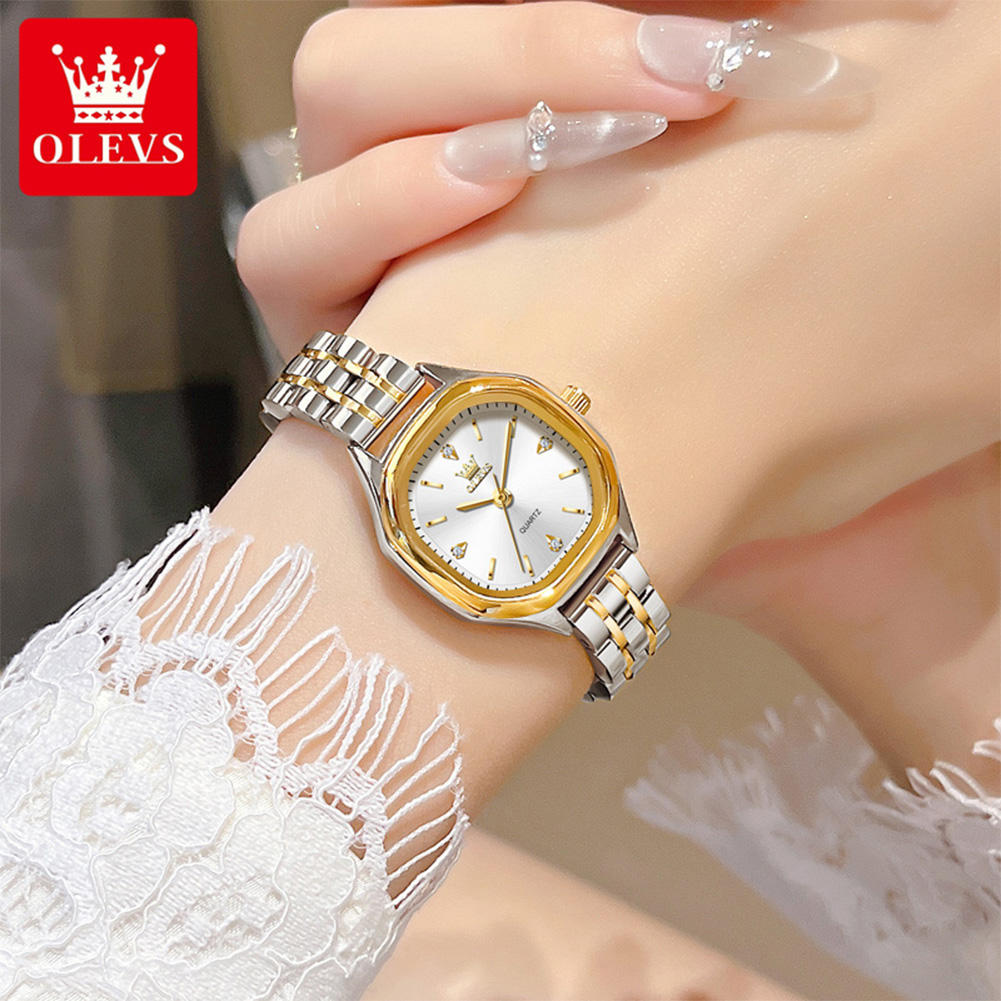OLEVS 5888 Oem Manufacturer Top Luxury Fashion Bands Custom Logo Stainless Steel Classic Waterproof Woman Lady Quartz Watch