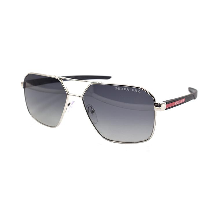 

Prada Silver Aviator Sunglasses Men sunglasses SPS55W-1BC-06G Basic Packaging-Eyeglass Case+Box
