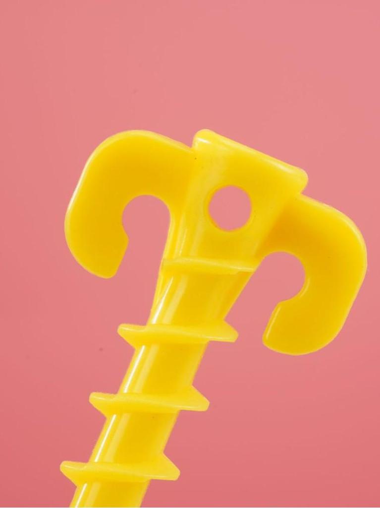 Plastic Spiral Tent Stakes: Outdoor Mountaineering Canopy Accessories - Threaded Sheep Horn Ground Stakes.