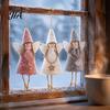Soft Texture Home Decor Christmas Angel Doll Decoration, Plush Fairy Girl Pendant, Tree Hanging Decorative Garlands for Windows Ornament Winter