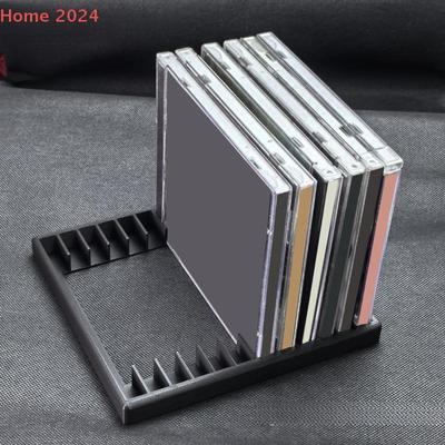 Suport Casete Audio 12 Locuri Plastic Ușor Organizator Pentru Depozitare Casete Muzicale Decor Casă Birou