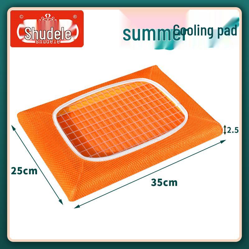 Almofada de Cadeira de Verão Respirável em Malha com Estrutura de Madeira