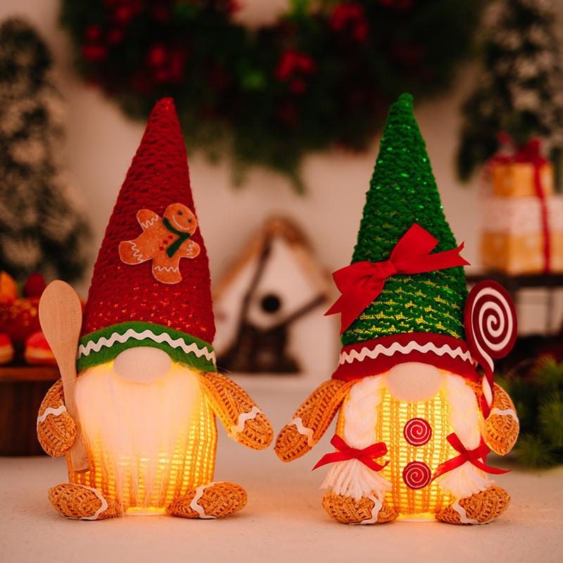Man Enchanting Gingerbread Holiday Decoration With Lightup Hat For Festive Atmosphere