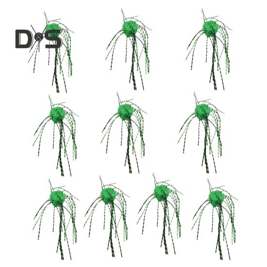 10 Pz 1.4CM/4G Esche Morbide a Dadi con Gonnellino Affondamento Lento Colorate PVC Artificiali Esche a Dadi Accessori per Pesca Acqua Dolce Acqua Salata Spigola Pesce Gatto