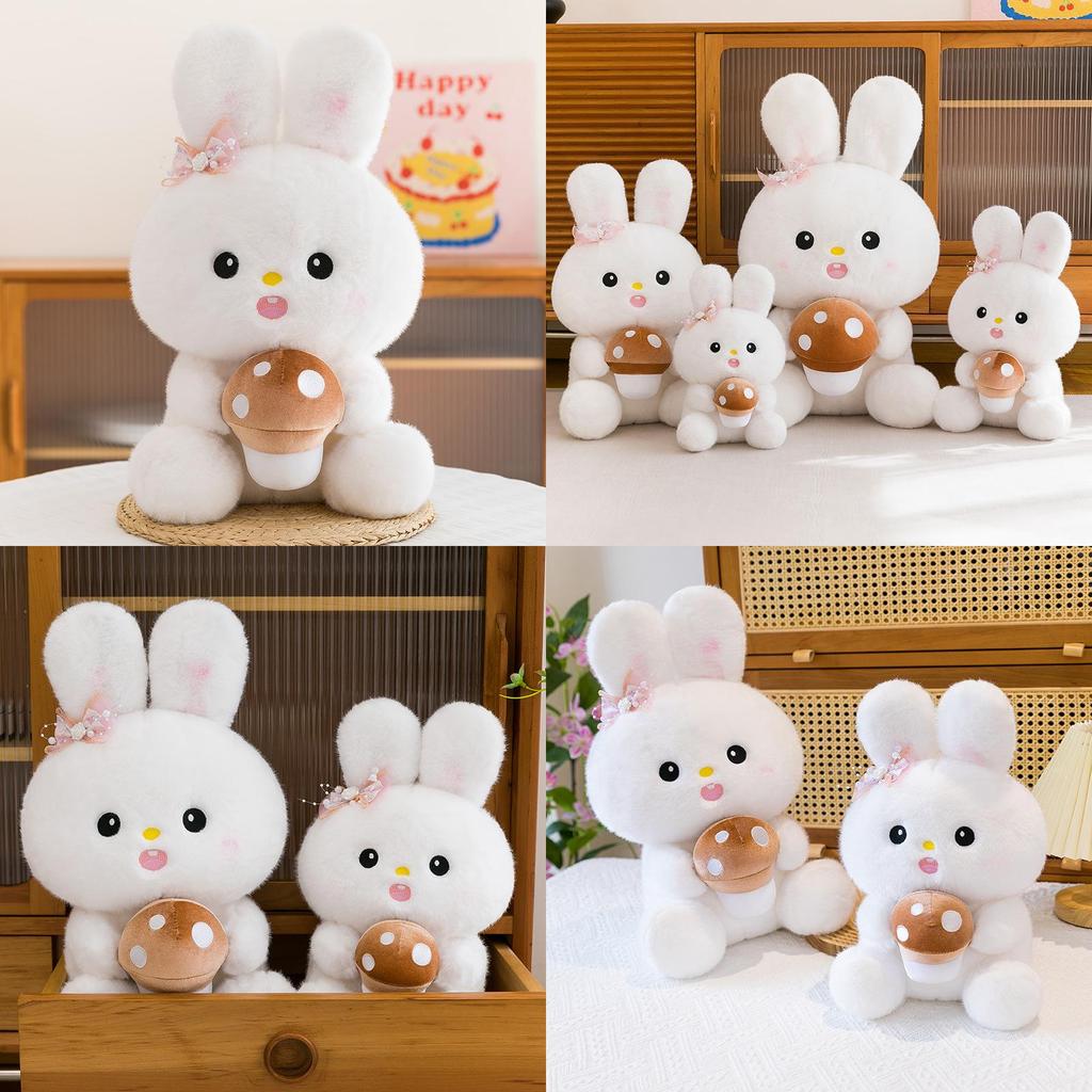 Plush Bunny Toy With Super Soft Short Pile And Children Sleep Decor