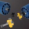 5pcs Routers Bit Shank Adapter Set Includes Collet Chuck and Nuts for Trimming Engraving Machines 6mm 1/4Inch Shanks