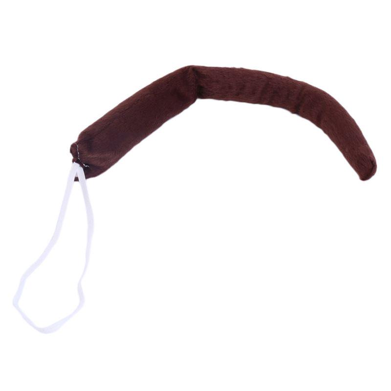 Adults Kids Plush Monkey Ear Headband Tail Tie Animal set for Gift Birthday Party Cosplay Costume Christmas Halloween Headwear