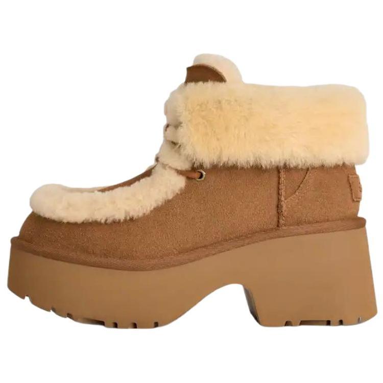 UGG Esmee Suede Warm Fashionable Comfortable Snow Boots Women boots Brown 1171532-CHE