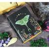 Luna Moth Leather Book of Shadows: Handmade Witchcraft Grimoire