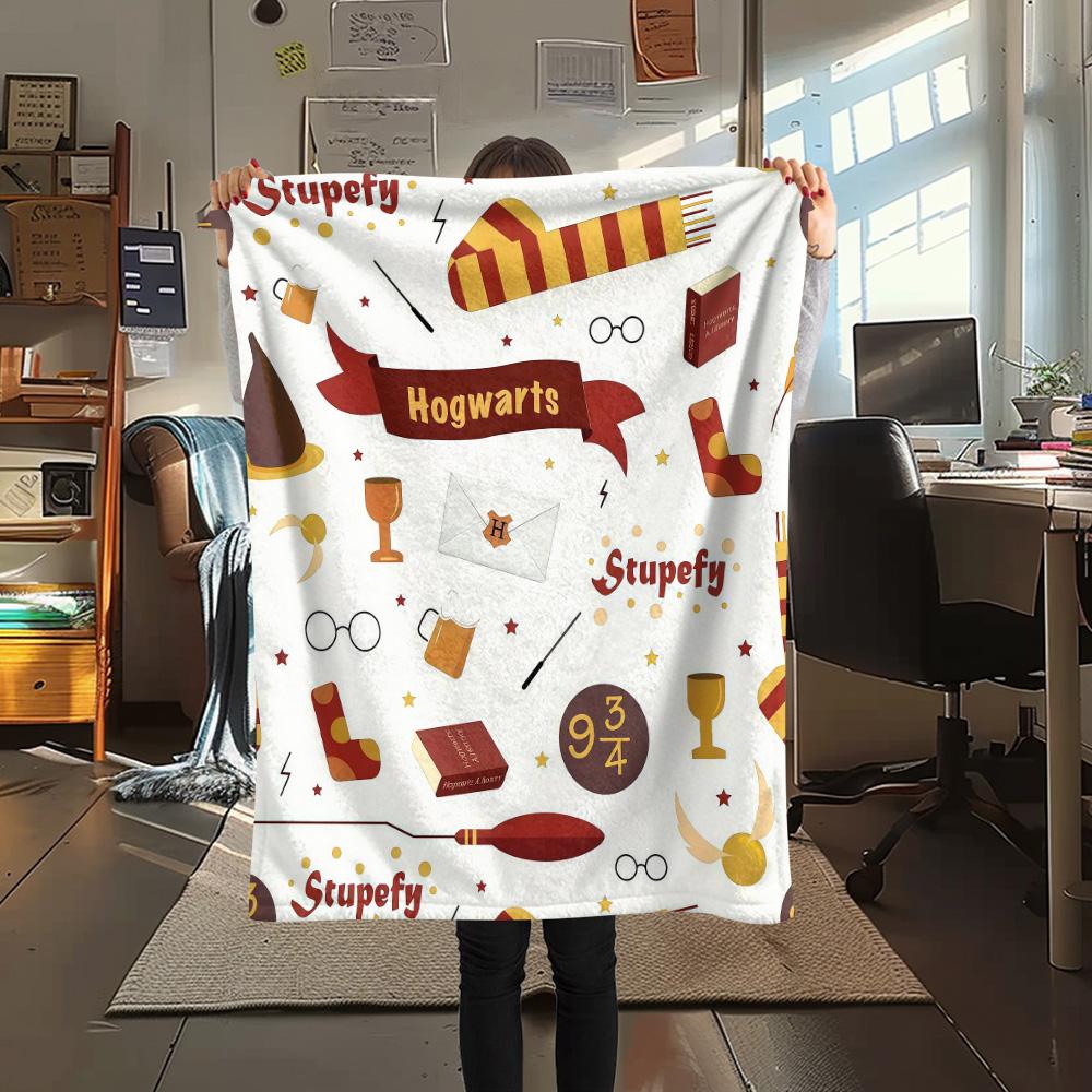 Harry Potter Flannel Blanket, High quality Comfortable for All Seasons, Home Decor, Warmth and Comfort
